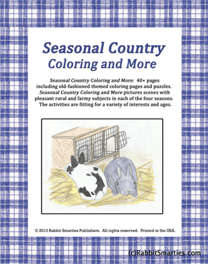 Coloring book farm scenes